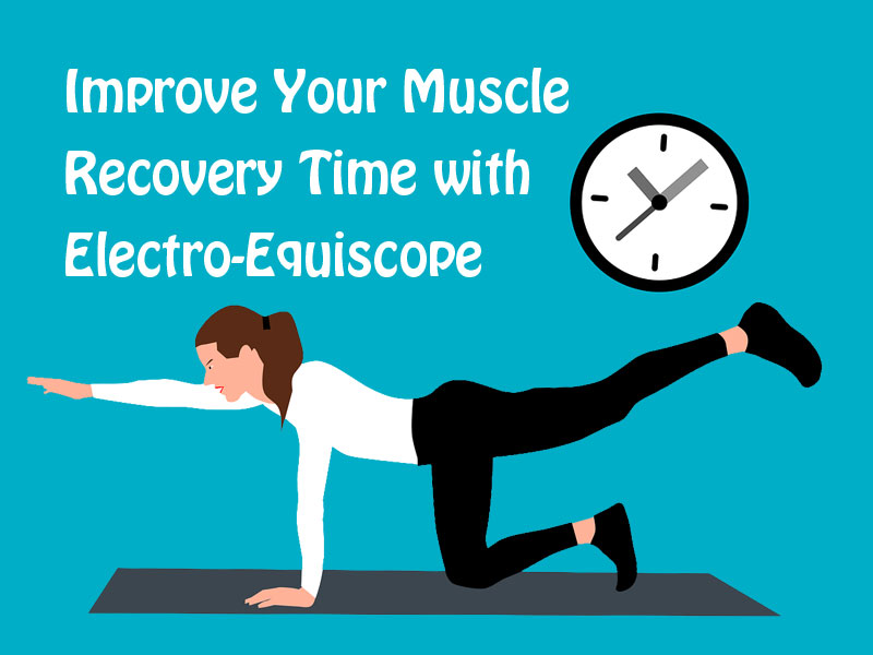 Lady working out to illustrate how injured muscle recovery time can be reduced with Electro-Equiscope