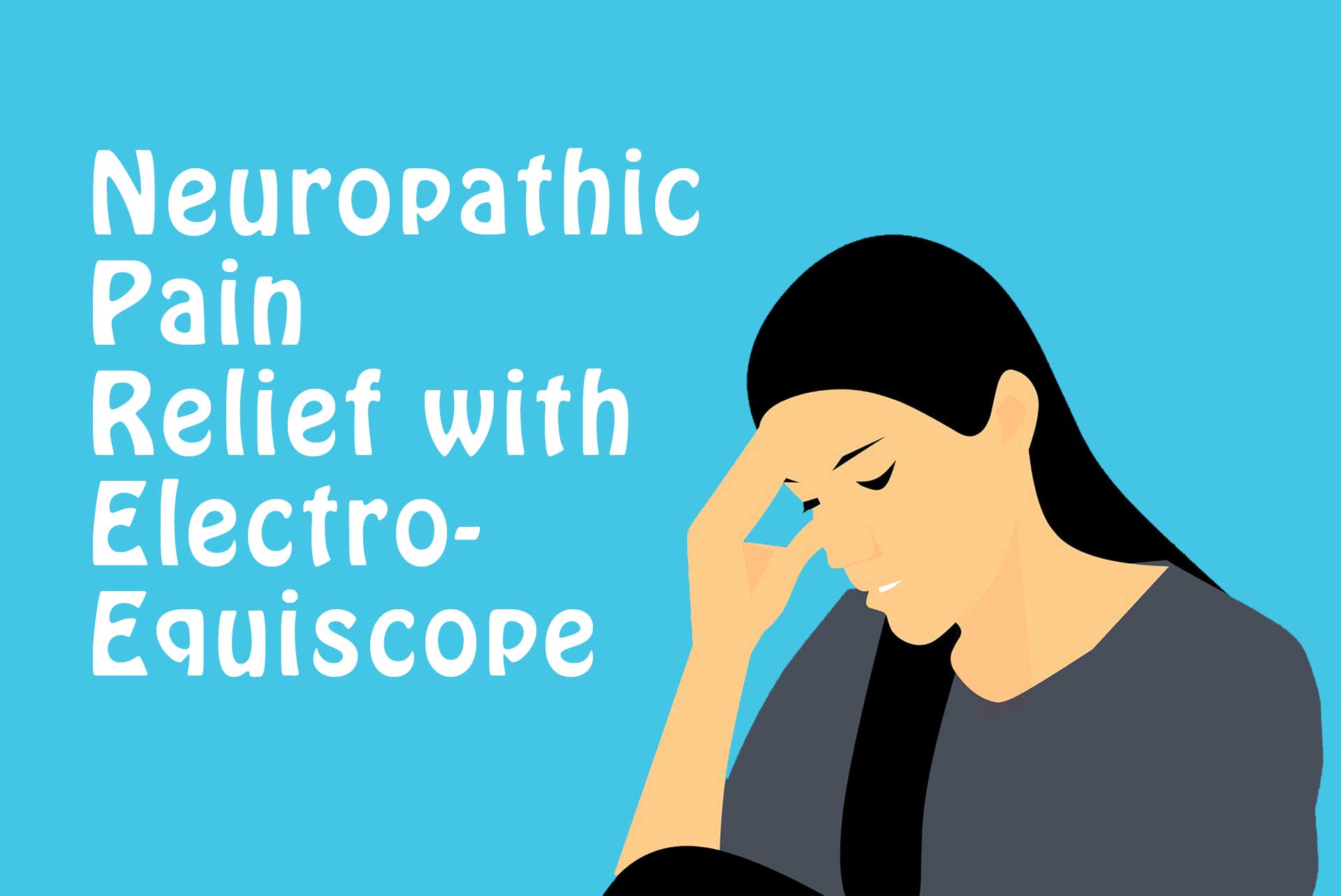 Woman with hand on her painful forehead to illustrate the need for neuropathic pain relief