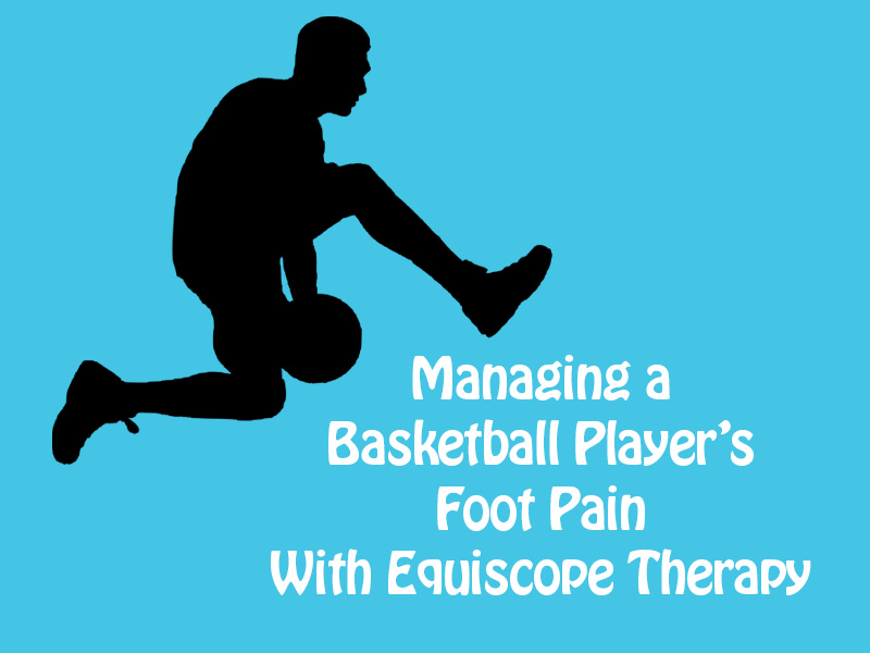 silhouette of backetball player to illustrate foot pain