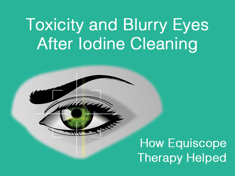 close-up of eye to illustrate toxicity from iodine poisoning