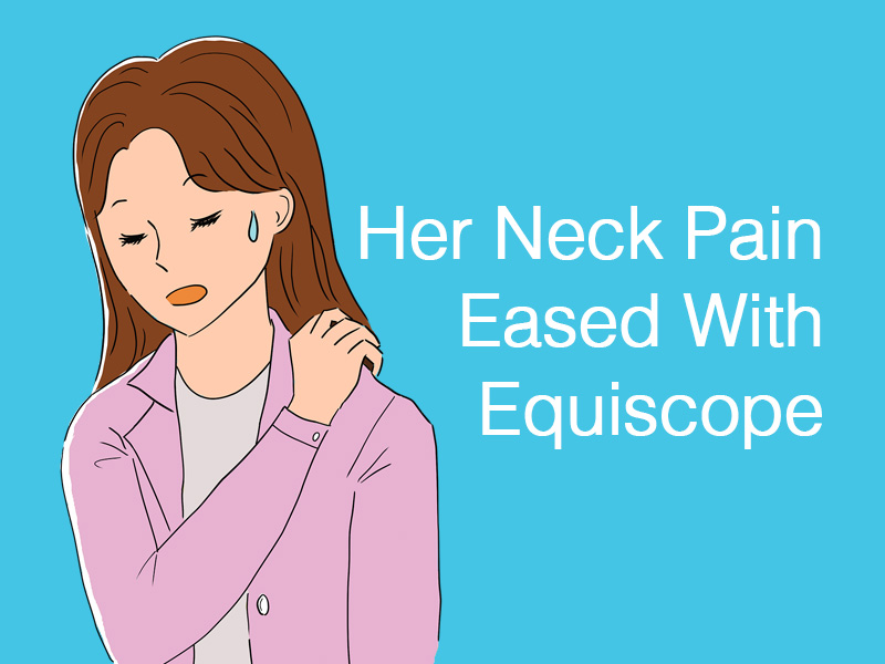 woman in tears holding shoulder to illustrate ongoing broken neck pain